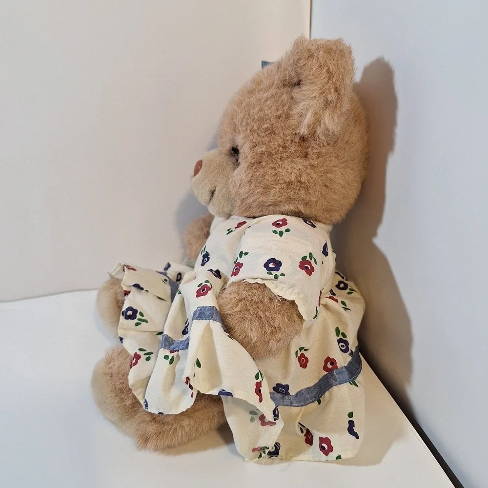 applause teddy bear Talena moving eyes Flower dress school plush 1987 With Tag‎